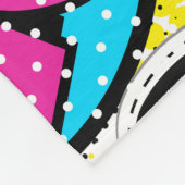Pop Art Comic: Retro Naadloos Patroon Fleece Deken (Hoek)