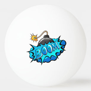 Pop Art Comic Style Boom Boom Boom! Pingpongbal