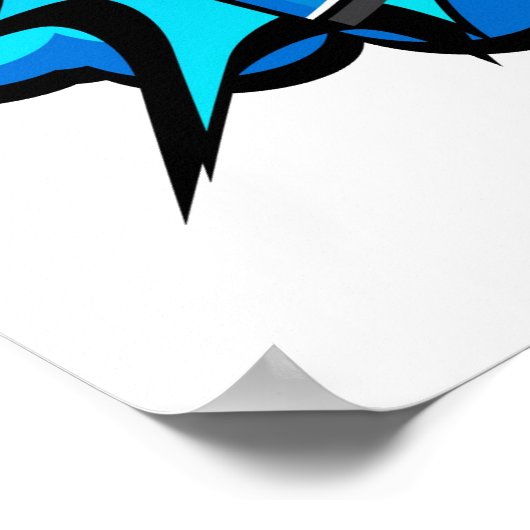 Pop Art Comic Style Boom Boom Boom! Poster (Hoek)