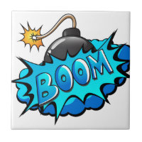 Pop Art Comic Style Boom Boom Boom!