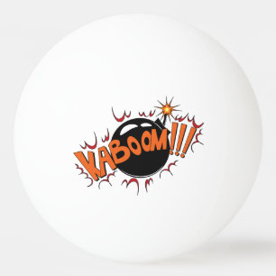 Pop Art Comic Style KaBoom! Pingpongbal