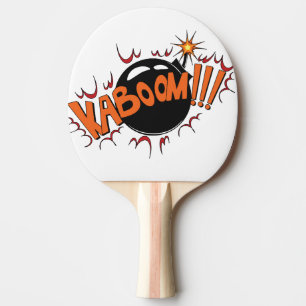 Pop Art Comic Style KaBoom! Tafeltennisbatje