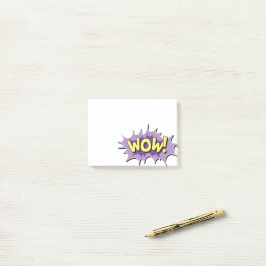 Pop Art Comic Style Post-it® Notes (Op bureau)