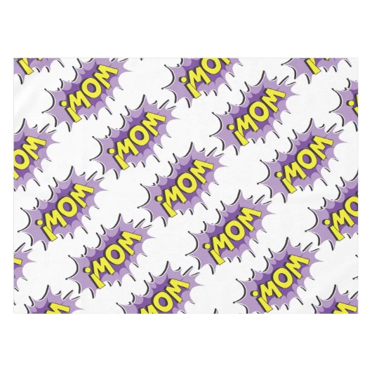 Pop Art Comic Style Tafelkleed (Voorkant (Horizontaal))