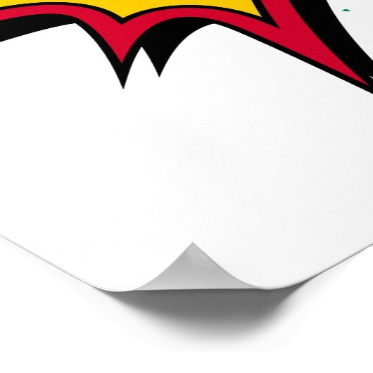 Pop Art Comic Style Whap Poster (Hoek)