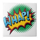 Pop Art Comic Style Whap! Tegeltje (Voorkant)