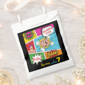 Pop art comic verjaardag bedankzakje (Geknipt)