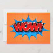 Pop Art Comic Verjaardag Kaart (Achterkant)