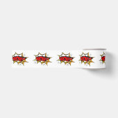 Pop Art Comic Verjaardagsfeest Grosgrain Lint (Voorkant)
