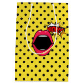 Pop Art Comic Verjaardagsfeest Medium Cadeauzakje (Achterkant)