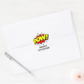 Pop Art Comic Verjaardagsfeest Ronde Sticker (Envelop)