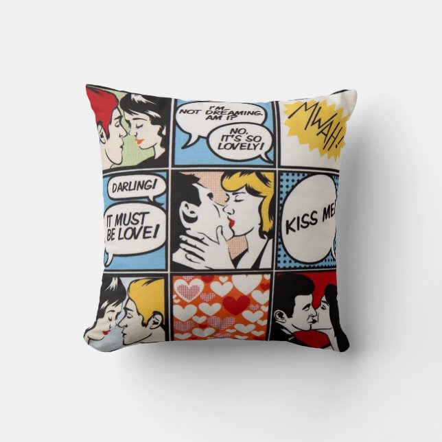 Pop Art Comics Pillow Kussen (Voorkant)
