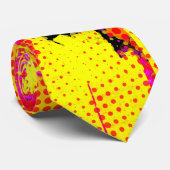 Pop Art Confetti Stropdas (Opgerold)