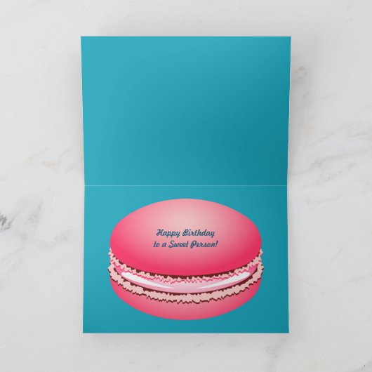 Pop Art Cookies Colorful Macarons Kaart (Binnen)