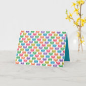 Pop Art Cookies Colorful Macarons Kaart (Gele Bloem)