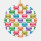 Pop Art Cookies Colorful Macarons Keramisch Ornament (Achterkant)