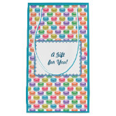 Pop Art Cookies Colorful Macarons Klein Cadeauzakje (Voorkant)