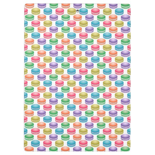 Pop Art Cookies Colorful Macarons Klembord (Achterkant)