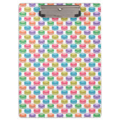 Pop Art Cookies Colorful Macarons Klembord (Voorkant)