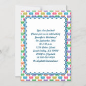 Pop Art Cookies Colorful Macarons Magnetische Uitnodiging (Voorkant)