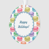 Pop Art Cookies Colorful Macarons Ornament (voorkant)