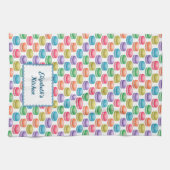 Pop Art Cookies Colorful Macarons Theedoek (Horizontaal)