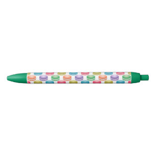 Pop Art Cookies Colorful Macarons Zwarte Inkt Pen