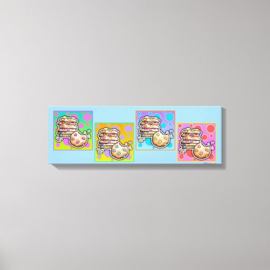 Pop Art COOKIES Gallery Wrapped Canvas Afdruk (Voorkant)