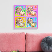 Pop Art COOKIES Gallery Wrapped Canvas Afdruk (Insitu (Woonkamer))