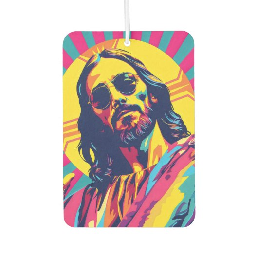 Pop Art Cool Jesus Luchtverfrisser (Voorkant)