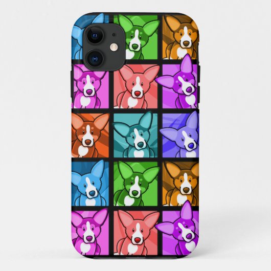 Pop Art Corgi i iPhone 5 Hoesje (Achterkant)