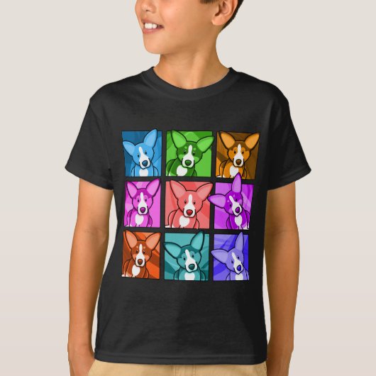 Pop Art Corgi T-shirt (Voorkant)