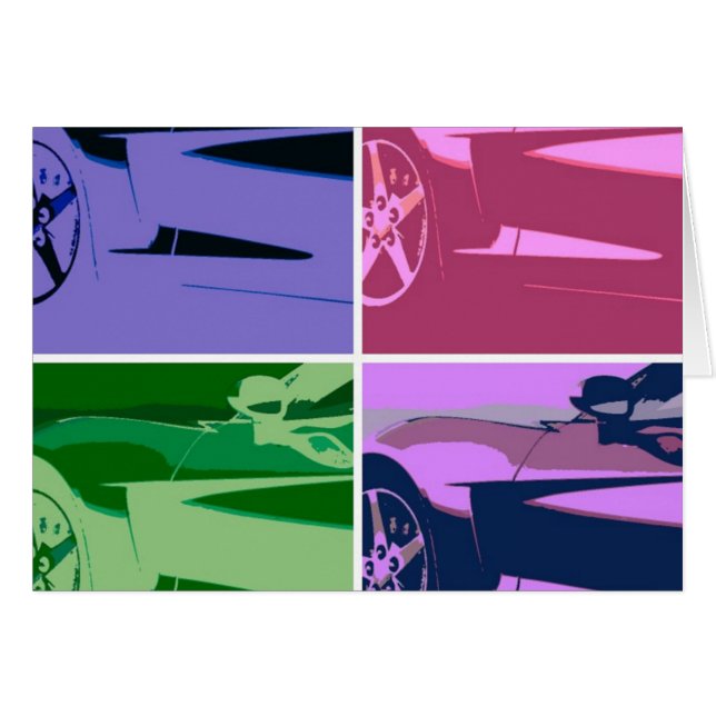 Pop Art Corvettes (Voorkant Horizontaal)
