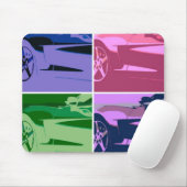 Pop Art Corvettes Muismat (Met muis)