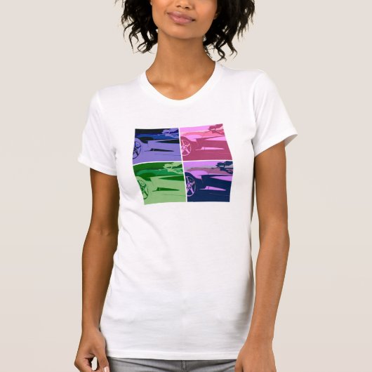 Pop Art Corvettes T-shirt (Voorkant)