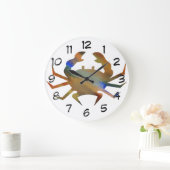 Pop Art Crab Grote Klok (Huis)