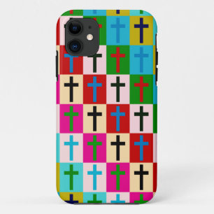 Pop Art Crosses iPhone 11 Hoesje