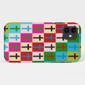 Pop Art Crosses Case-Mate iPhone Case (Achterkant (horizontaal))