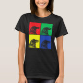 Pop Art Crow Bos Dier Creepy Bird Gothic Rave T-shirt (Voorkant)