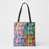 Pop Art Cubist Women Tote Bag (Voorkant)