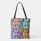 Pop Art Cubist Women Tote Bag (Achterkant)