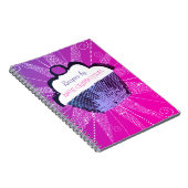 Pop art cupcake bakrecept notitieboek (Rechterzijde)