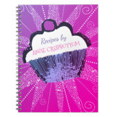 Pop art cupcake bakrecept notitieboek (Voorkant)