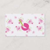 Pop Art Cupcake Visitekaartje (Achterkant)