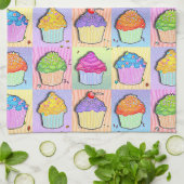 Pop Art CUPCAKES Kitchen TOWEL Theedoek (Gevouwen)
