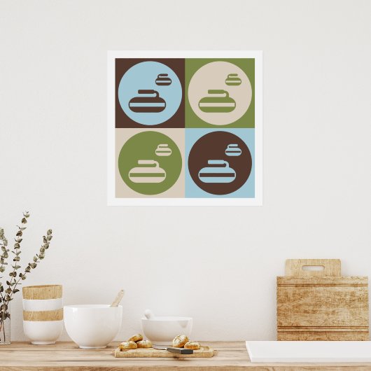 Pop Art Curling Poster (Keuken)