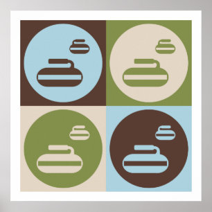 Pop Art Curling Poster