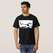 Pop Art Curvet Paard Sjabloon Mannen Trendy Modern T-shirt (Voorkant volledig)