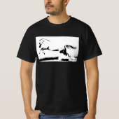 Pop Art Curvet Paard Sjabloon Mannen Trendy Modern T-shirt (Voorkant)