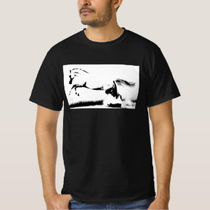 Pop Art Curvet Paard Sjabloon Mannen Trendy Modern T-shirt